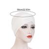 1Pc Hijab Breathable Solid Color Female Head Wrap Cross Forehead Polyester Headwrap Women's Turban