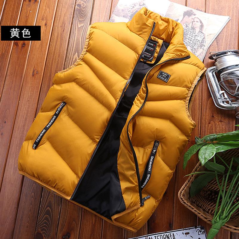 Men's Feather Rong Cotton Vest Men's Warm Vest Men's Casual Couple Vest Jacket Direct Supply