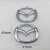 1pcs 3D for Mazda Car Front Head Hood Bonnet Emblem Rear Tail Bumper Trunk Steering Wheel Sticker Badge Decal Styling