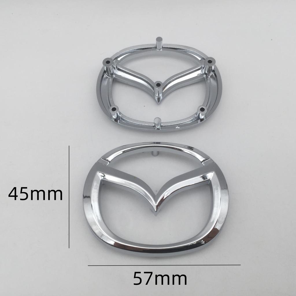 1pcs 3D for Mazda Car Front Head Hood Bonnet Emblem Rear Tail Bumper Trunk Steering Wheel Sticker Badge Decal Styling