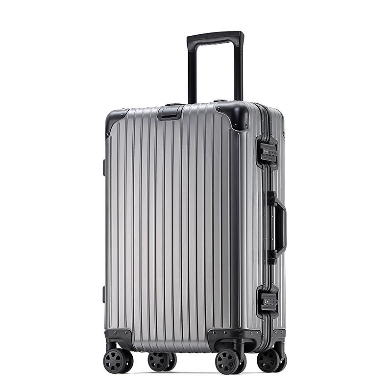 20" Classic Aluminum-Magnesium Alloy Suitcase with Customs Lock
