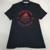 Adidas Shirt Mens Large L Black Outdoors Retro Spell Out Casual Amplifer Tee NWT