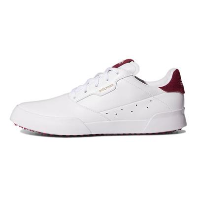 Adicross Retro Synthetikleder Langlebige Low-Top Skateschuhe Damen Sneaker Weiß Rot FW5623