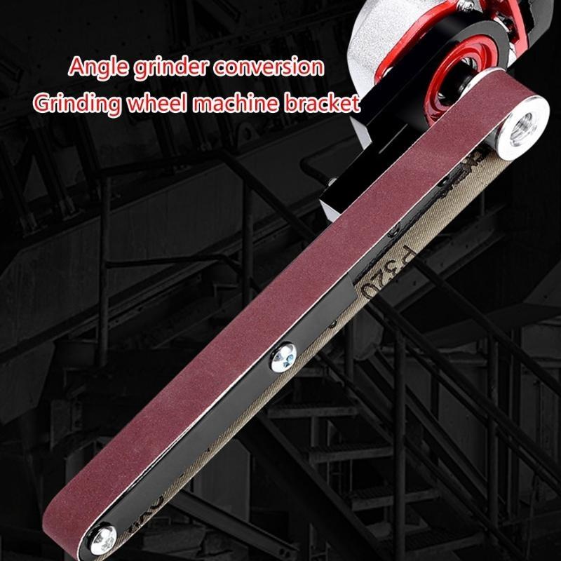 Electric 100 Angles Grinder Modified to Belt Sander Sanding Belt Machine Perfect for Fine Sanding and Finishing