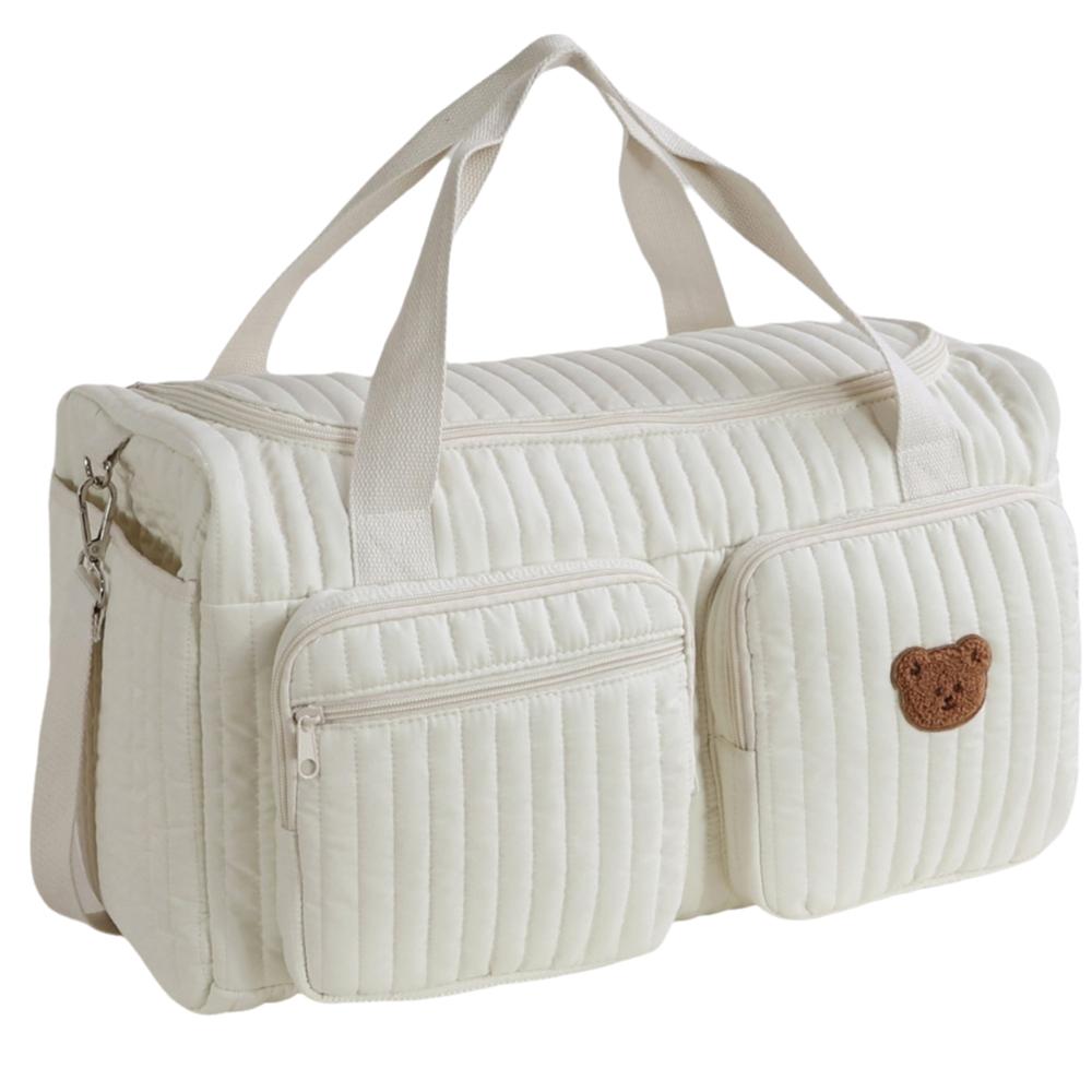 

Lightweight Mommy Bag Large Capacity Diaper Changing Tote Bag Cute Handbag for Travel Outdoor Single Bear