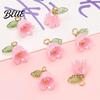 Three-dimensional Flower Charm 10Pcs DIY Pendant Three-Dimensional Simulation Texture Resin