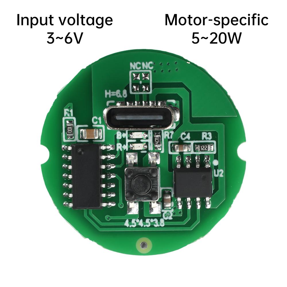 DC 3-6V DC Motor Driver Board 5-20W Small Motor Circuit Board Small Electric Drill DIY Accessories Module Type C