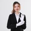 White Adult Gloves for Funeral Formal Tuxedo Parades Costume Gloves Halloween White Gloves Girls Boys Cosplay Supplies