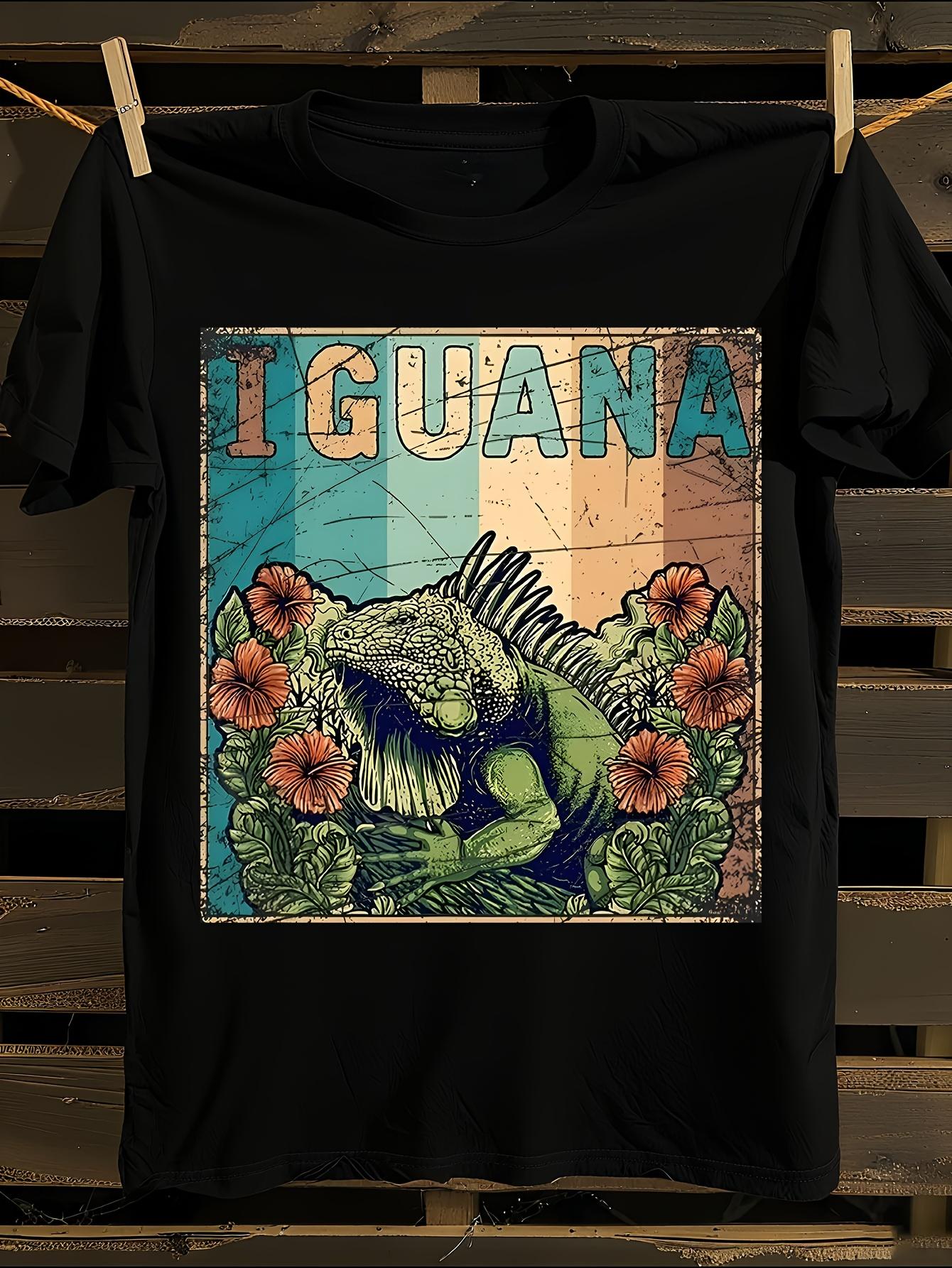 and WoTropical Iguana Graphic T-shirt XXXXL
