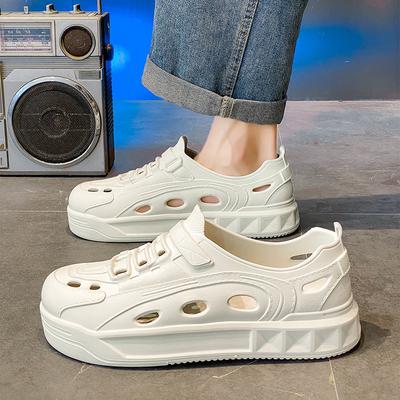 Summer Trend Sports Sandals Korean Version Thick-soled Comfortable Breathable Wear-resistant Non-slip Driving Out Fashionable Hole Shoes