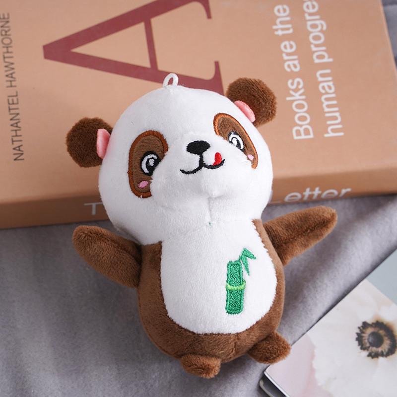 Adorable Panda Plush Toy Keychain Soft Cute Stuffed Animal Bag Charm 12cm