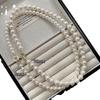 Women's Non-Fading Deep Sea Shell Pearl Necklace with Versatile Small Lockbone Chain