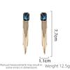 Women's Luxury Fashion Earrings Light Luxury Design Tassel Square Geometric Design Earrings Daily Accessories Party Gifts