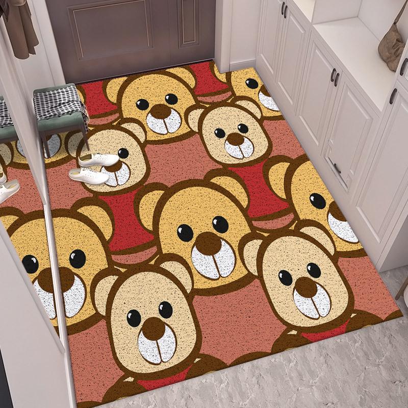 Cuttable Non-Slip Cartoon Door Mat - Wear-Resistant Entrance Foot Pad