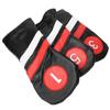 3PCS PU Leather Waterproof Thicken Lining Golf Putter Head Cover Wooden Club Headcovers AccessoryBlack