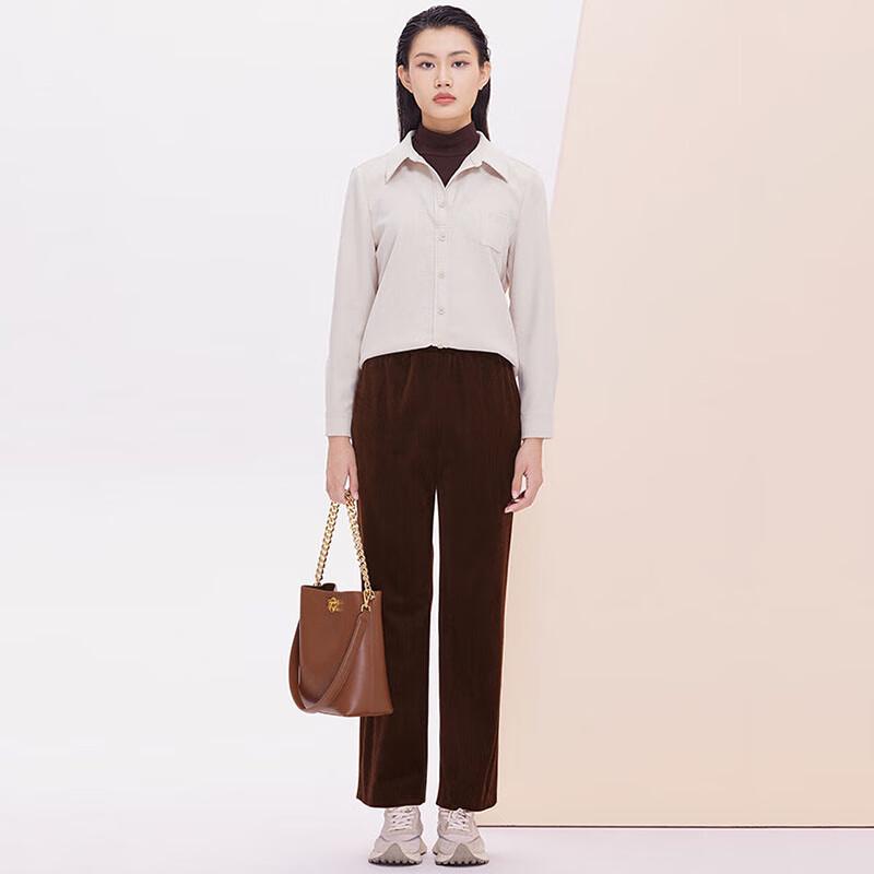 JESSIE Women's Elegant Corduroy Wide-Leg Pants JMWHH376