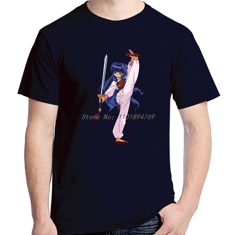 Fashion T Shirt For Unisex Ranma 1 2 Classic Graphic T Shirts Cotton Summer Oneck Short Sleeve Tshirt High Quality Unisexs Clothes