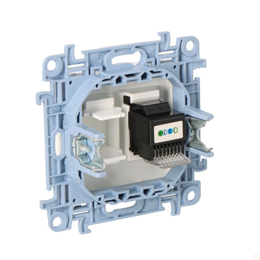 Single RJ12 Telephone Socket (module), White Simon10