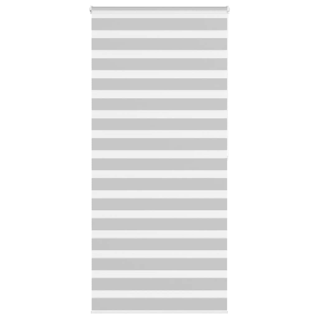 Zebra Roller Blind, Light Grey, Fabric Width 110.9Cm, Polyester