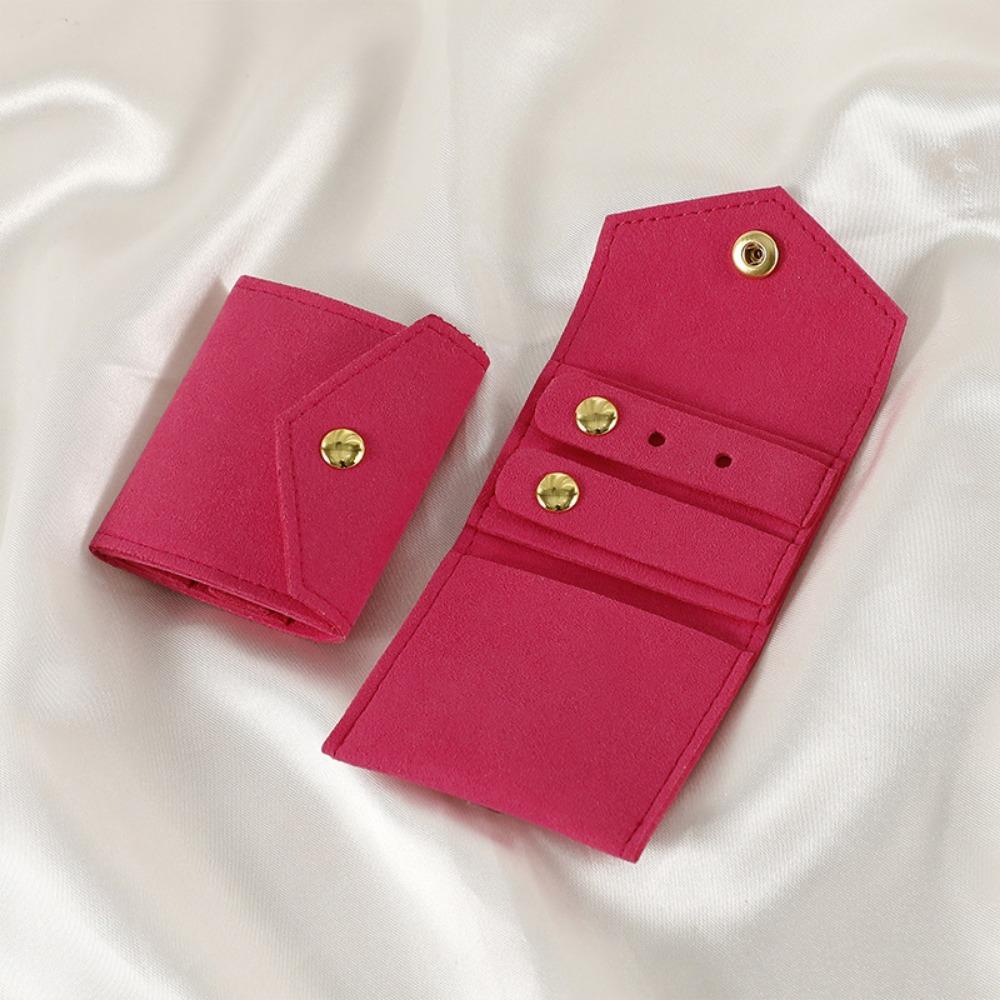 

Foldable Design Ear Stud Storage Bag Multi-layer Foldable Jewelry Case Lady розы красного