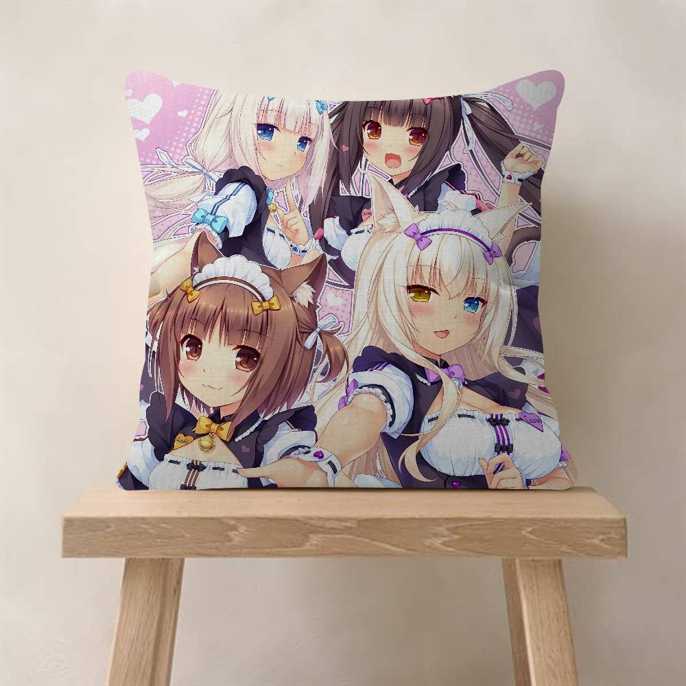 Anime Nekopara Pillow Anime Pillow Sofa Bed Head Pillow Cover Cushion Cover Fashion