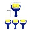 63Pcs Pro Paint Sponges for Kids Washable Sponge Drawing Brushes Paint Kits Toddler Early Learning Sponge Paint Tools  Rose red