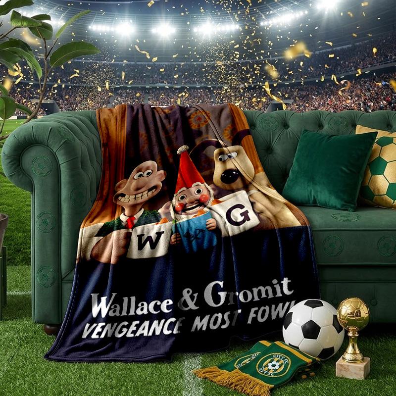 Wallace Fowl Revenge Throws Blanket Flannel Blankets Plush for Couch Bed Gifts for Men Women Travel picnic blanket Christmas fan gifts