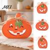 Fall Tiered Tray Decor Halloween Indoor Wooden Pumpkin Table Sign, Spooky Tabletop Block Entryway Display Items Centerpiece for Office Home