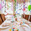 6 Stück/Set Pastellfarbene Hängende Spiralen Partydekorationen, Plastik Geburtstag Girlanden Cocomelon Hochzeit Osterfeier