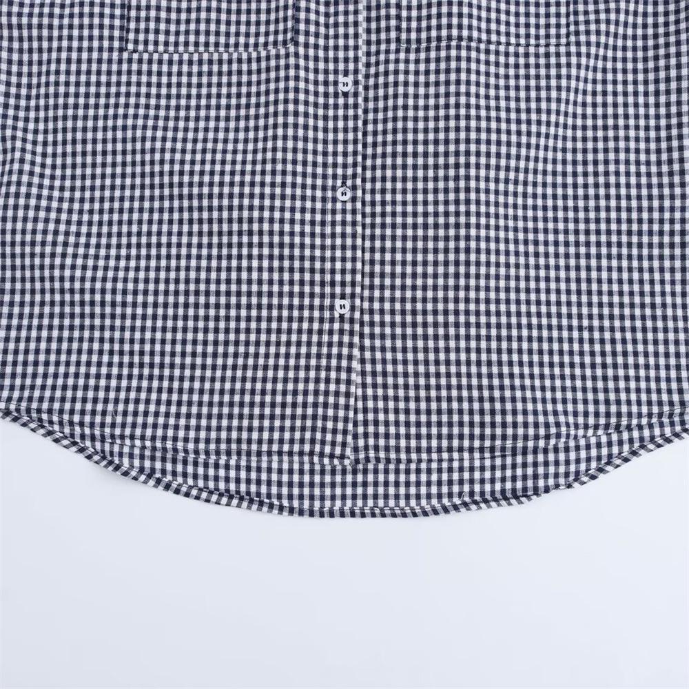 Women's 2024 Autumn/Winter High-End Check Shirt - Simple, Fashionable, Casual Design
