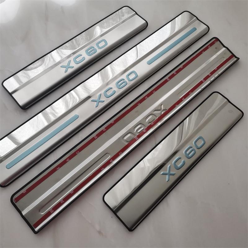 

FOR Volvo XC60 2011-2012 2013 2014 2015 2016 2017-2018 2019 Stainless Steel Door Sill Scuff Plate Welcome pedal Car Accessories серебряный