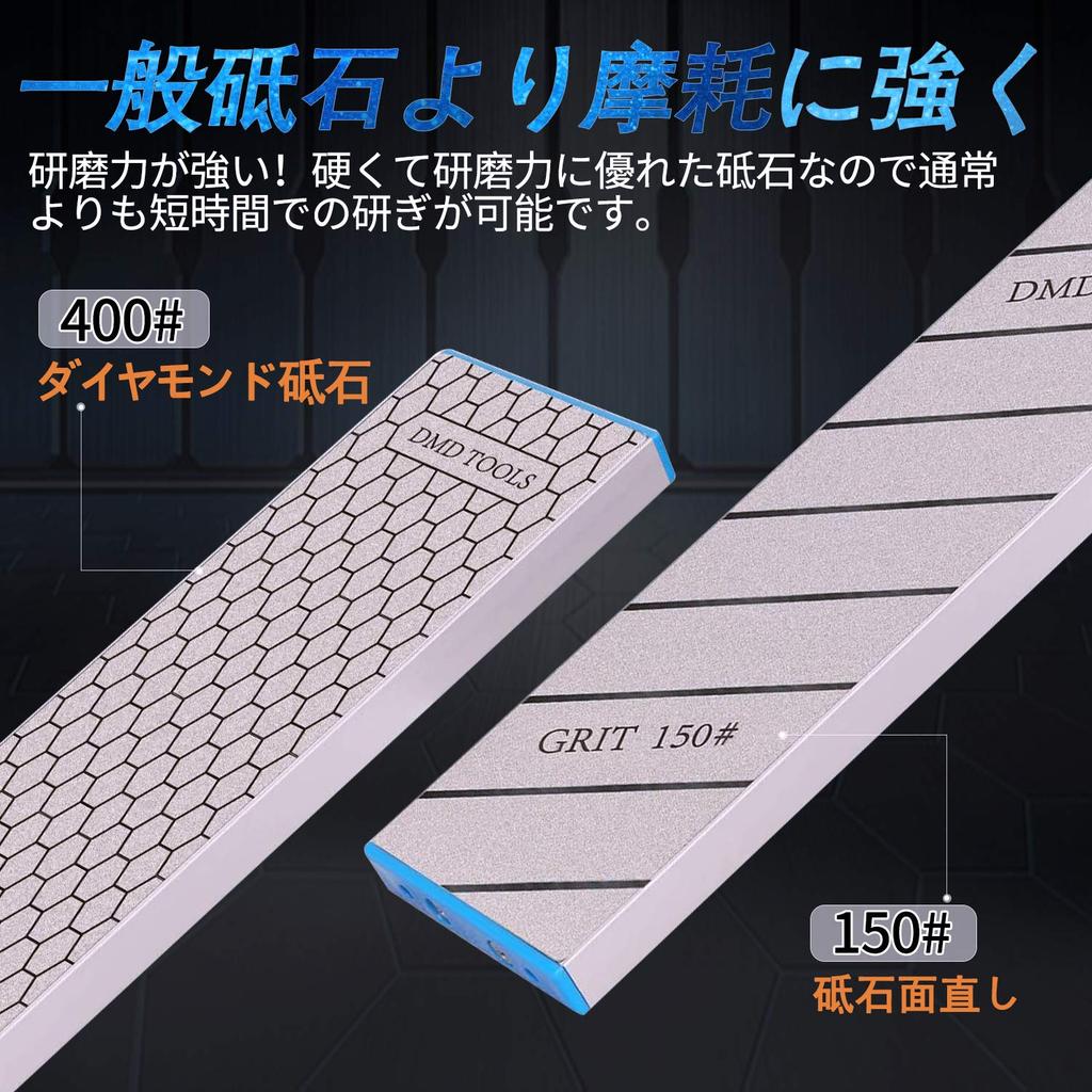 GOKEI Diamond Whetstone Whetstone Surface Aluminum Grit for Rough Sharpening and Coarse Grit for Medium Knife Ceramic Correction Stone & Refinisher,