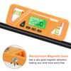 HW-300 Digital Inclinometer Angle Finder Gauge Spirit Level Bottom Magnet Data Hold Bright LCD Display Compact Inclinometer