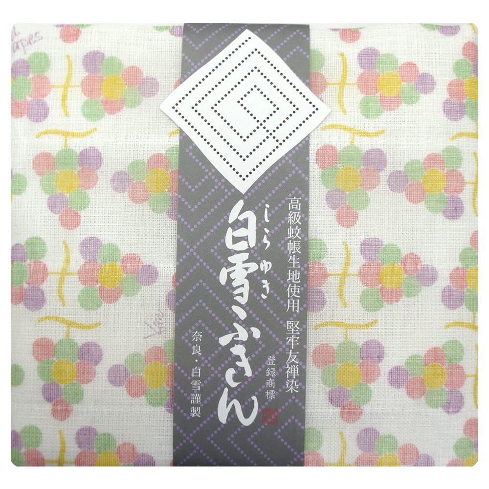 

Shirayuki Dish Cloth [All 5 Pattern]- Absorbent Quick Dry Durable Japanese Made Kyoto Yuzen 30x40cm grapes