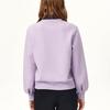 FILA Embroidered Logo Knit Crew Neck Sports Sweatshirt Women sweatshirt Light-Purple F11W148201F-VT