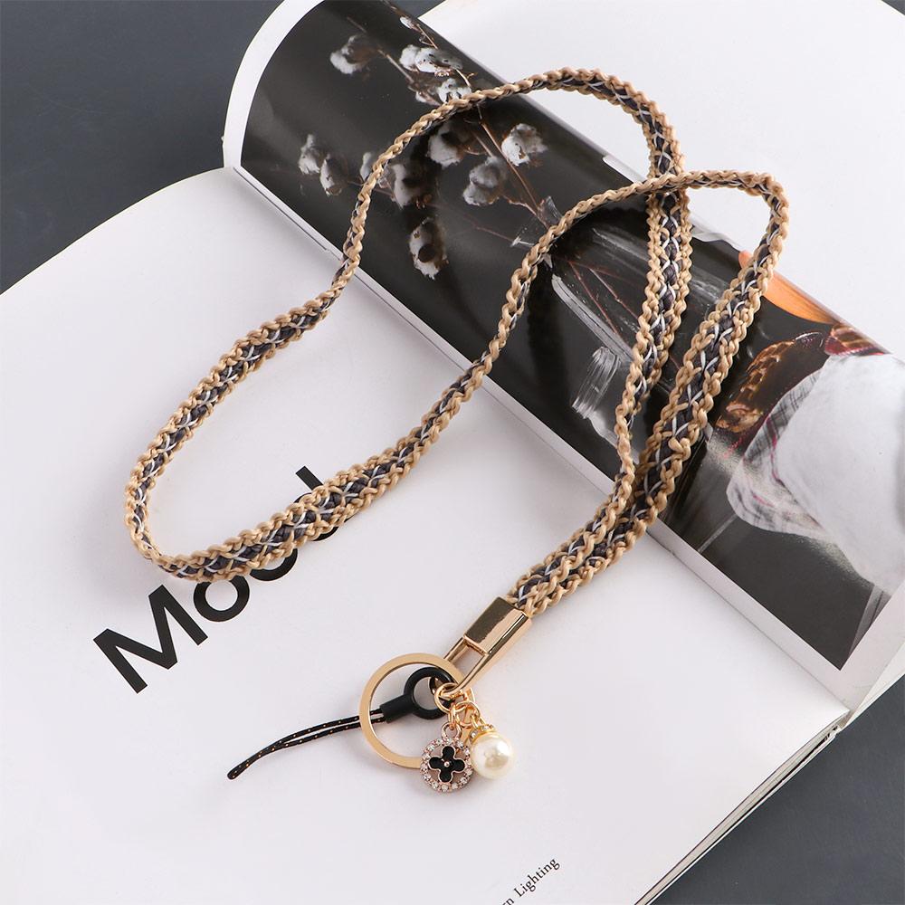 Woolen Braid Lanyard Neckband Lanyard Neck Strap Keychain Lanyard Mobile Phone Straps Phone Lanyard