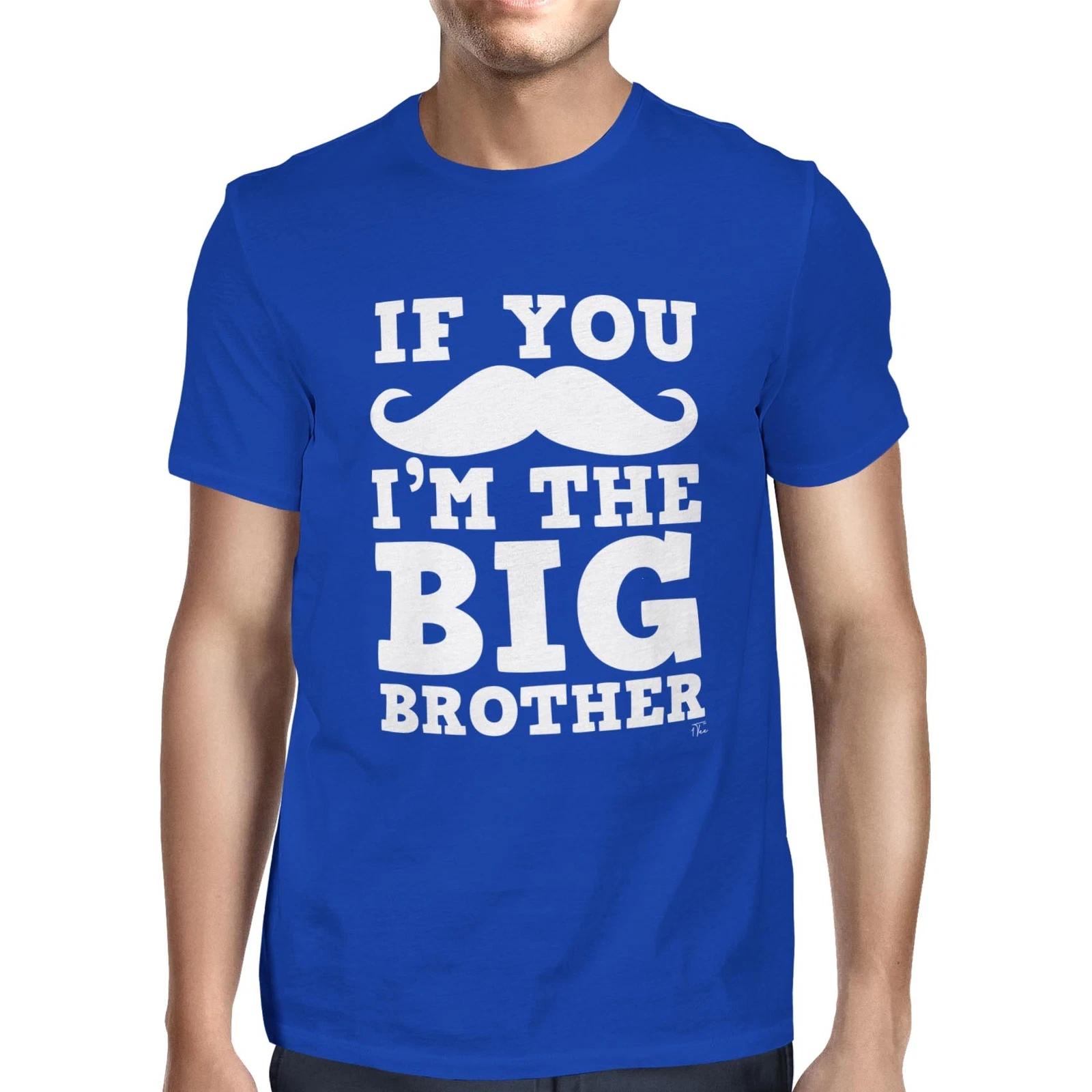 1Tee Mens If You Moustache I m The Big Brother T-Shirt S