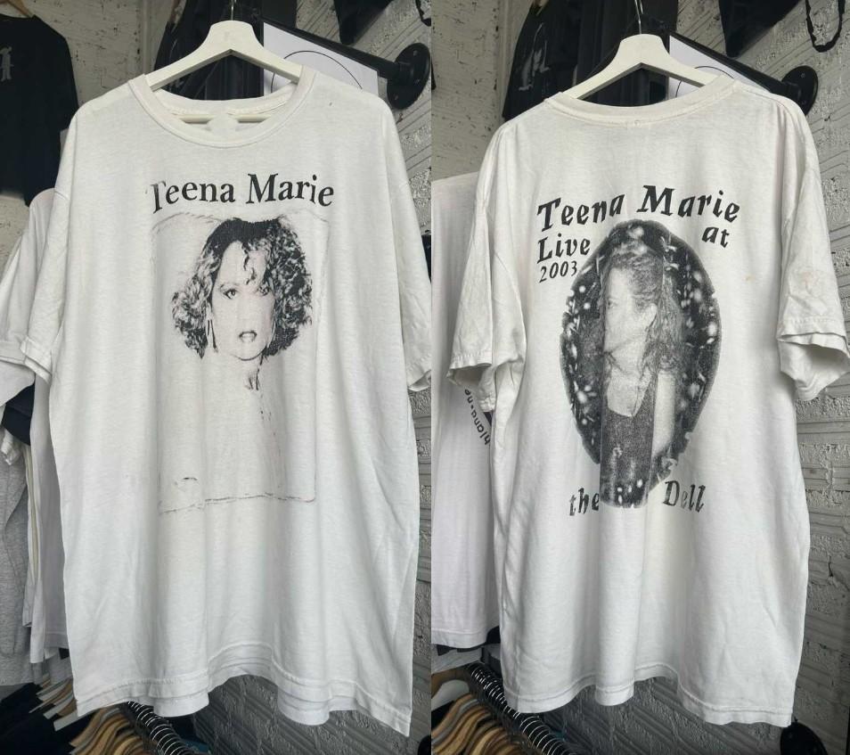 Teena Marie Singer Tour White Cotton Adult TShirt MC978 Unisex T-Shirt XXXXL