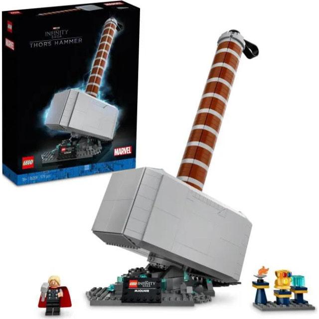 

LEGO 76209 Marvel Thors Hammer-Baumodell Avengers Infinity Saga Minifigur Thor und der Infinity Gauntlet