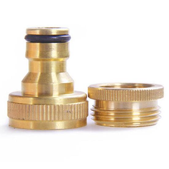 1/2 3/4inch Brass Thread Garden Faucet Hose Water Pipe Connector Fitting Adaptor