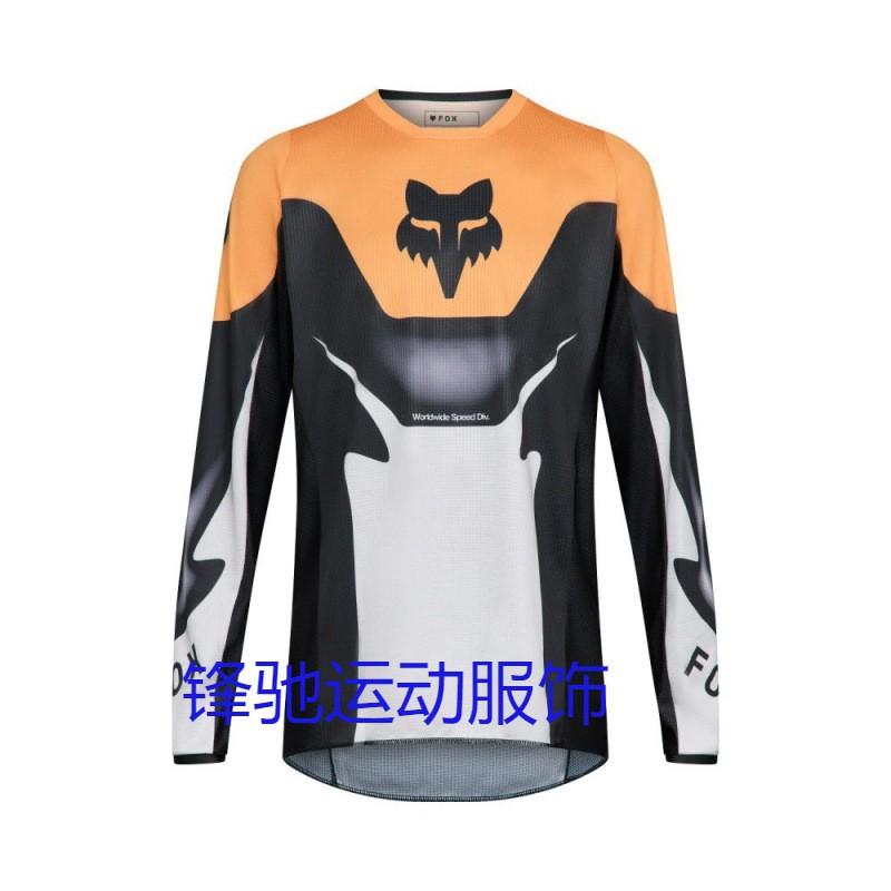 Herren Damen Mountainbike Radtrikot Langarm Schnelltrocknend Offroad Motocross Rennhemd