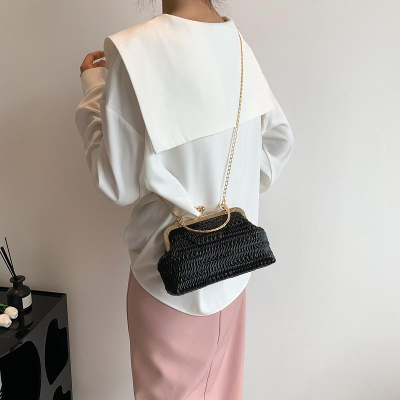 Stylish Chain Trendy Shell Bag Elegant Simple Shoulder Bag For Fall Casual Commuting
