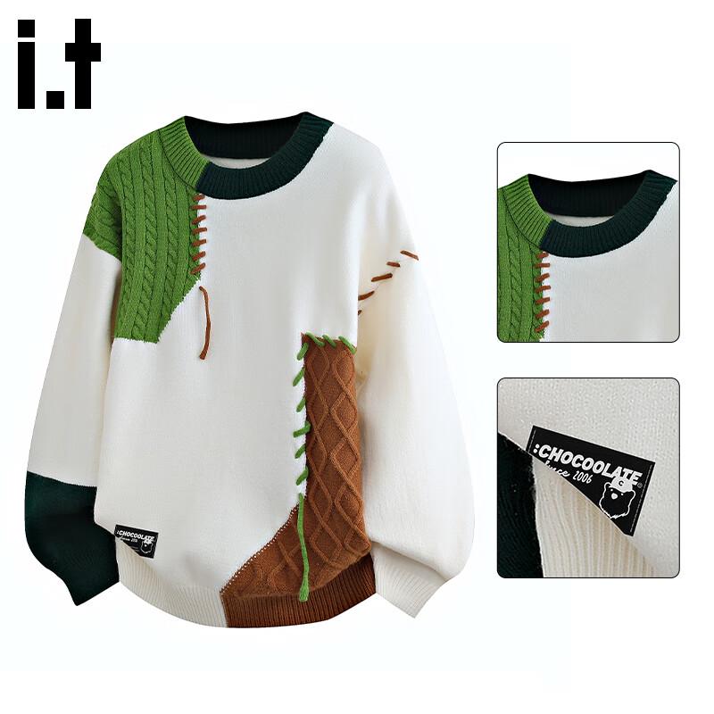 

:CHOCOOLATEit Men s Colorblock Knit Sweater 2XL
