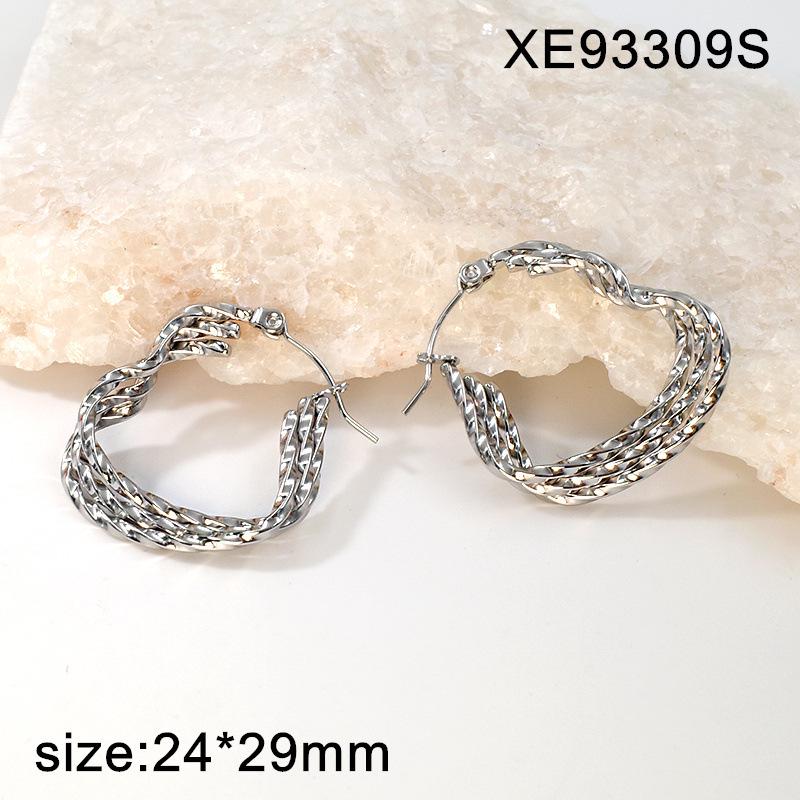 Gold-Plated Geometric Titanium Steel Ear Cuff - Stylish European Design, High-End  Trendy Women s Jewelry.