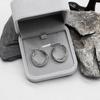 18K Stainless Steel Multi-layer Geometric Circle Earrings for Women - Fashionable and Versatile Design.