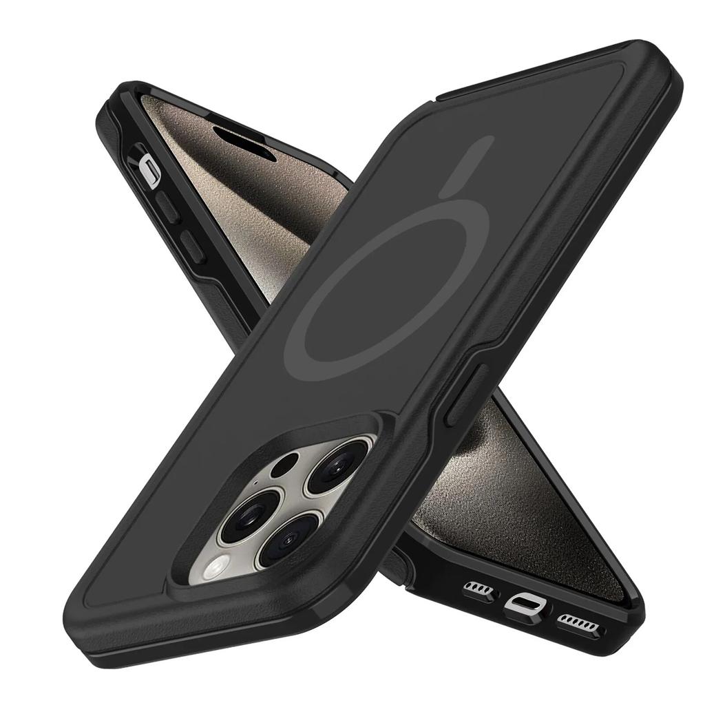 Skin Feel Bumper Case für IPhone 15 14 13 12 11 Pro Max Plus IPhone15 für Magsafe Magnetic Wireless Charging Stoßfeste Abdeckung