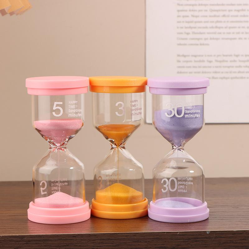 1Pc 3/5/10/15/30 Minutes Colorful Sandglass Children Kid Gift Toy Sand Timer Hour Glass Home Decoration Sand Clock