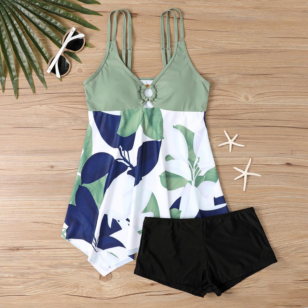 Kvinner Bikini Sexy Badedrakt med høy midje Strandbadetøy Sommerbadedrakt for kvinner