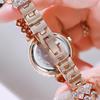 Diamond-Studded Minimalist Quartz Bracelet Watch with Pearl - Elegant and Luxurious Fashion Gift