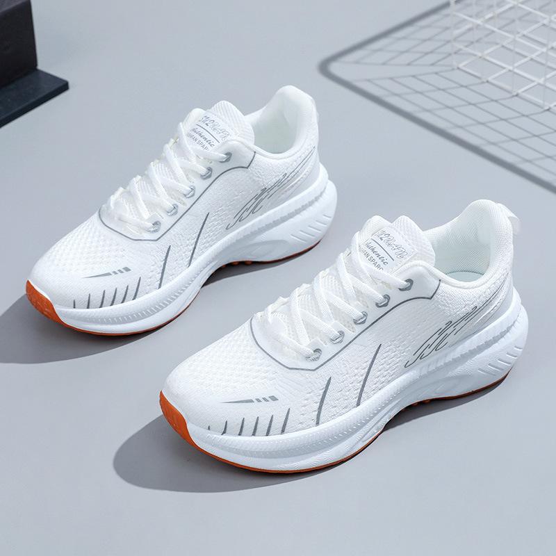 Women's Fashion Casual Sports Shoes 2024 Spring Summer New Style Soft Bottom Anti-Slip Breathable Comfortable Sneakers Women